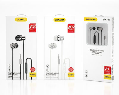 Dudao In-ear Handsfree Headphones with Connector 3.5mm Gray