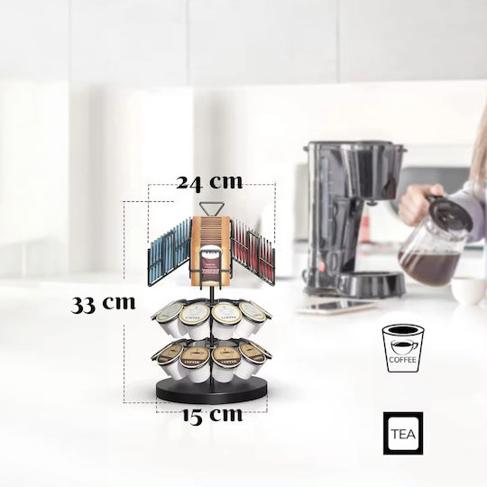 Quasar Metalic Stand de depozitare pentru 20 capsule 24x24x33cm