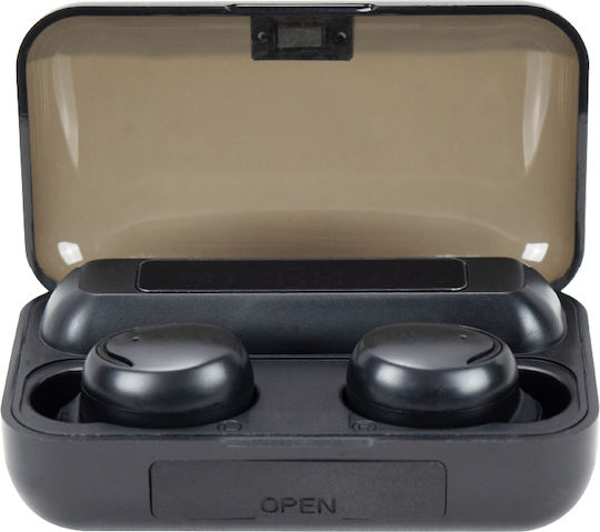 Clever In-ear Bluetooth Handsfree Căști cu Carcasă de Încărcare Negru