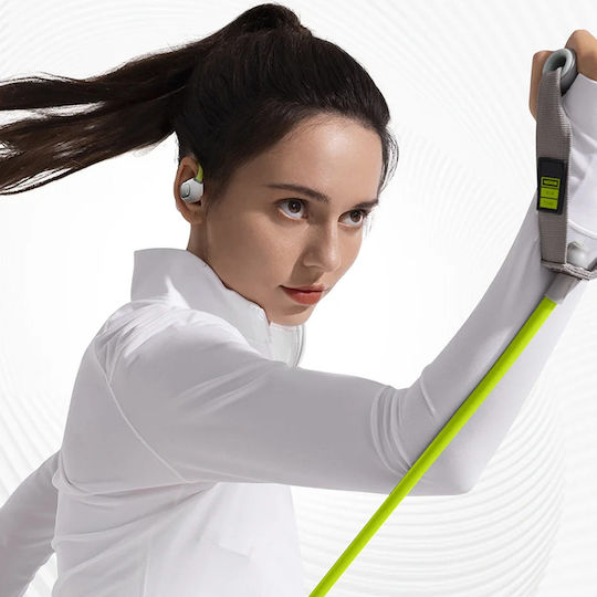 Baseus Eli Sport 1 PM20A Open Ear Bluetooth Handsfree Ακουστικά με Αντοχή στον Ιδρώτα και Θήκη Φόρτισης Stellar White