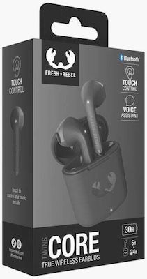 Fresh 'n Rebel Twins Core Earbud Bluetooth Handsfree Earphones with Charging Case Storm Grey