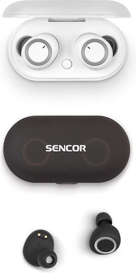 Sencor Sep 510BT In-Ear Bluetooth-Freisprecheinrichtung Kopfhörer mit Ladeetui Weiß