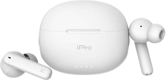 iPro TW300 In-Ear Bluetooth-Freisprecheinrichtung Kopfhörer mit Ladeetui Weiß