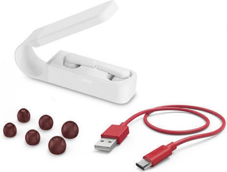 HAMA Spirit Pocket In-ear Bluetooth Handsfree Căști cu Carcasă de Încărcare Alb