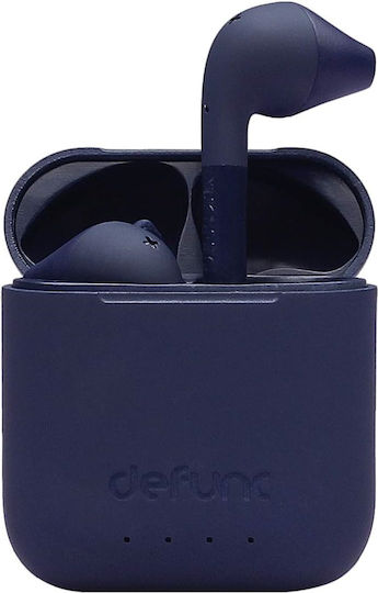 Defunc True Go Slim Earbud Bluetooth Handsfree Earphones with Sweat Resistance and Charging Case Blue