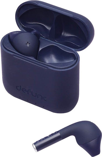 Defunc True Go Slim Earbud Bluetooth Handsfree Earphones with Sweat Resistance and Charging Case Blue