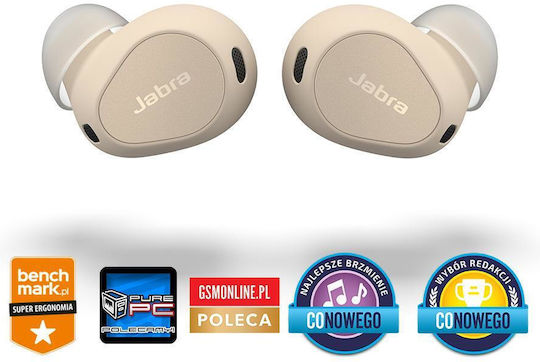 Jabra Elite 10 In-ear Bluetooth Handsfree Earphones with Sweat Resistance and Charging Case Cream