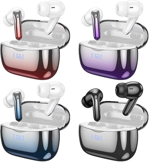 Hoco EQ16 In-ear Bluetooth Handsfree Earphones with Charging Case Purple Glaze