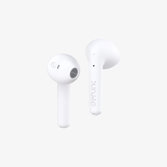 Defunc True Lite Travel Kit Earbud Bluetooth хендсфри Слушалки с Устойчивост на Пот и Кутийка за Зареждане Бял