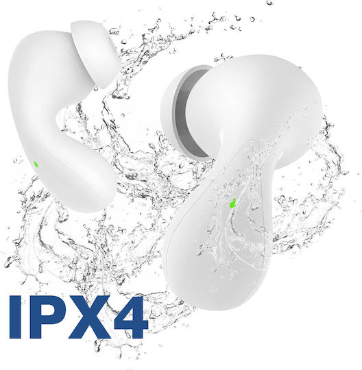 Blue Star BK92 In-ear Bluetooth Handsfree Căști cu Carcasă de Încărcare Alb