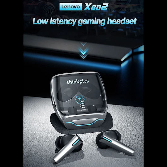 Lenovo XG02 In-ear Bluetooth Handsfree Ακουστικά με Θήκη Φόρτισης Λευκά