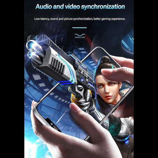 Lenovo XG02 In-ear Bluetooth Handsfree Ακουστικά με Θήκη Φόρτισης Λευκά