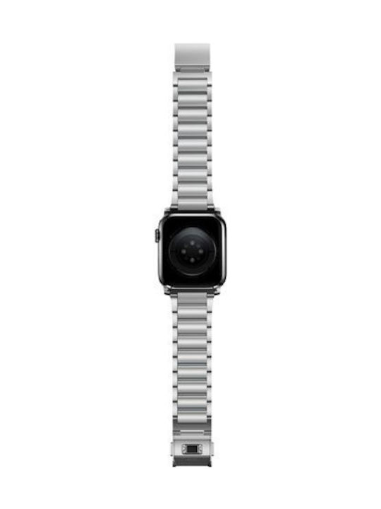 Nomad Strap V2 Λουράκι Ανοξείδωτο Ατσάλι Ασημί (Apple Watch Series 3, 4, 5, 6, SE)