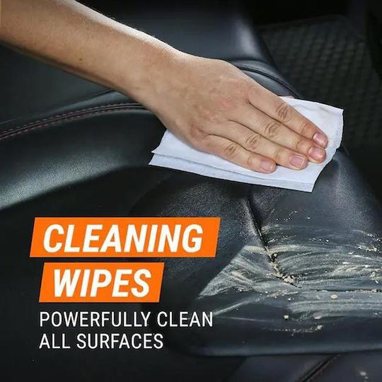 Armor All Leather Wipes Șervețele de Curățare pentru Părți din Piele Auto 20 Bucăți