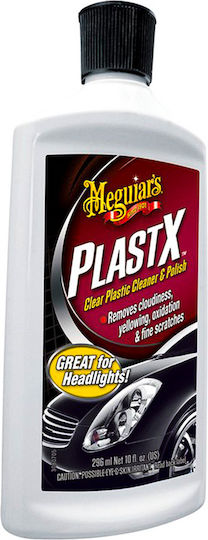 Meguiar's Plast-X Clear Plastic Cleaner & Polish Ointment Cleaning of Car Headlights 296ml