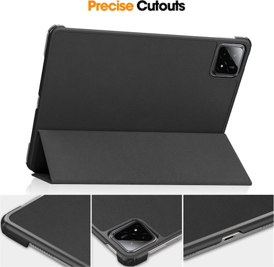 Techsuit Флип Капак Черен (Xiaomi Pad 6S Pro 12.4)