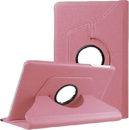 Flip Cover Δερμάτινη Περιστρεφόμενη Ροζ Χρυσή (iPad Air 2019 / iPad Pro 2017 10.5")