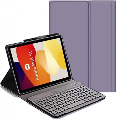 Flip Cover cu Tastatură în Engleză SUA Mov (Xiaomi Redmi Pad SE 11)