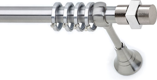 Anartisi Metallisch Vorhangstange S11 Einfach Φ25mm 200cm Nickel Satin