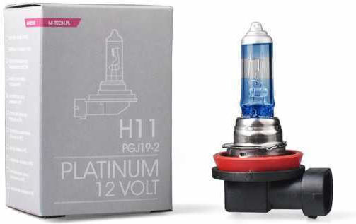 M-Tech Lamps Car & Motorcycle Platinum H11 Halogen 4700K Natural White 12V 55W 1pcs