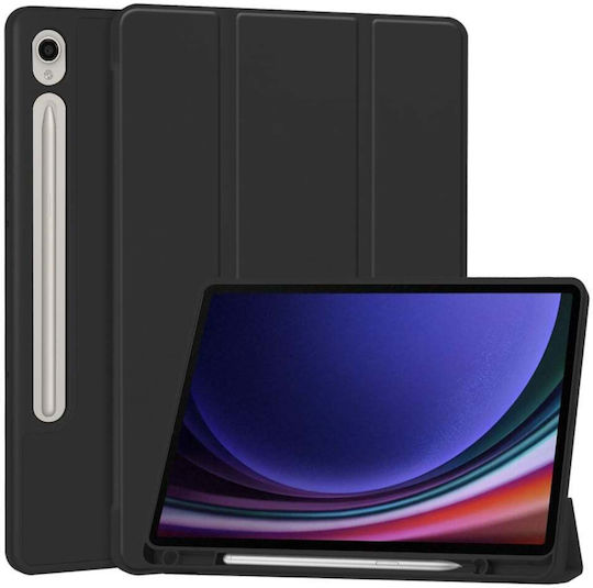 Techsuit Flip Cover Neagră (Samsung Galaxy Tab S9)