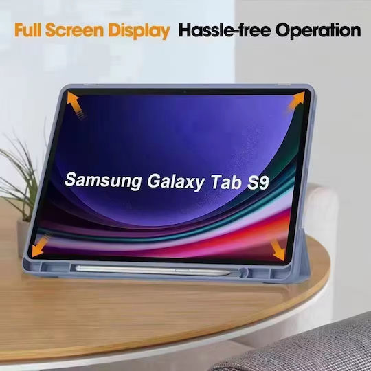 Techsuit Флип Капак Черен (Samsung Galaxy Tab S7 FE)