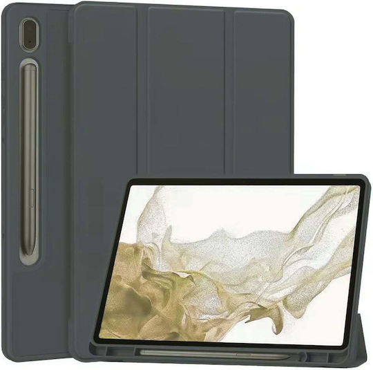 Techsuit Флип Капак Черен (Samsung Galaxy Tab S7 FE)