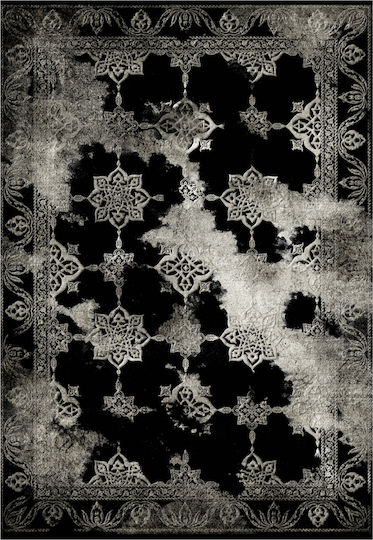 HomeMarkt Josiane Χαλί Ορθογώνιο με Κρόσια Μαύρο 160x230cm