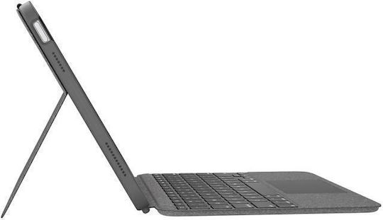 Logitech Combo Touch Flip Cover με Πληκτρολόγιο στα Αγγλικά US Γκρι (iPad 2022 10.9'')