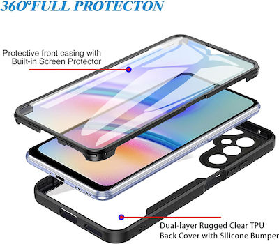 Techsuit 360 Full Cover Σετ με Τζαμάκι Μπλε (Galaxy A25 5G)