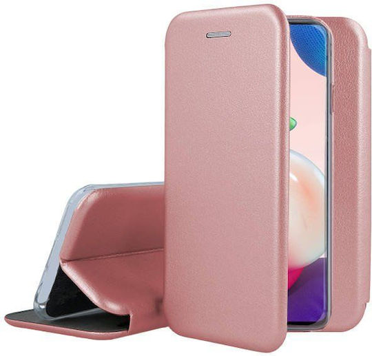 TelForceOne Back Cover Δερμάτινο Μαγνητικό Ροζ Χρυσό (Galaxy A54)