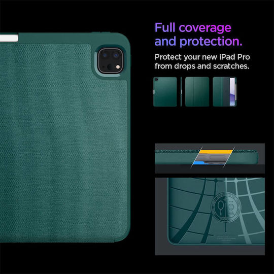 Spigen Urban Fit Flip Cover Πράσινη (iPad Pro 13" (M4, 2024))