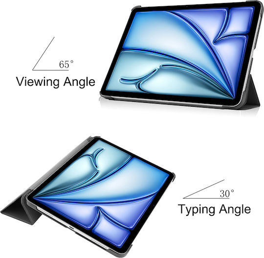 Techsuit Flip Cover Μαύρη (iPad Air 13" 2024/2025/2026)