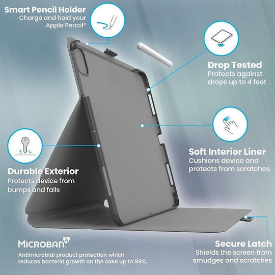 Speck Balance Folio Back Cover Ανθεκτική Μαύρη (iPad Air 13" 2024/2025/2026)