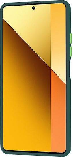 Techsuit Halofrost Umschlag Rückseite Silikon / Kunststoff mit Band Grün (Redmi Note 13 5G -> Redmi Note 13 5G)