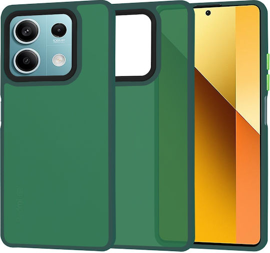 Techsuit Halofrost Umschlag Rückseite Silikon / Kunststoff mit Band Grün (Redmi Note 13 5G -> Redmi Note 13 5G)
