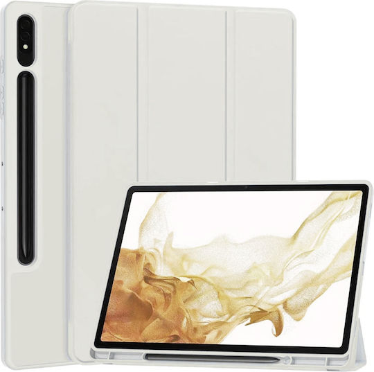 Techsuit Flip Cover Γκρι (Samsung Galaxy Tab S7 Plus, S8 Plus)