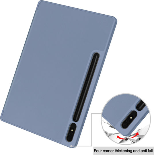 Techsuit Flip Cover Γκρι (Samsung Galaxy Tab S7 Plus, S8 Plus)