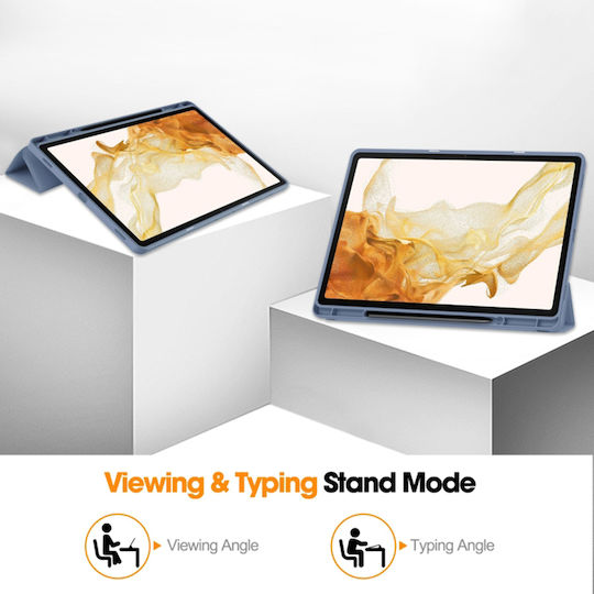 Techsuit Flip Cover Γκρι (Samsung Galaxy Tab S7 Plus, S8 Plus)