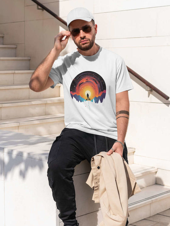 Celestial Wanderer T-shirt White Cotton