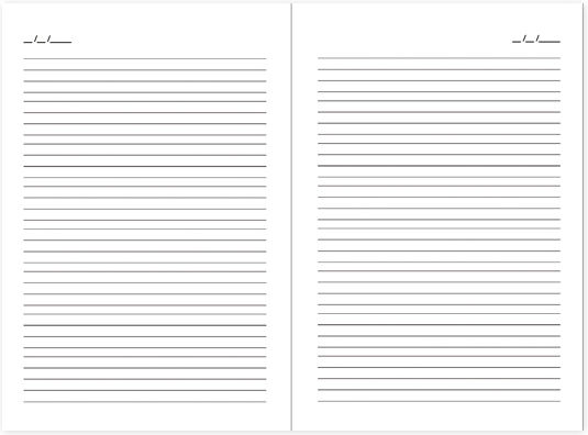 adBook Notebook with Blank Pages Go to
