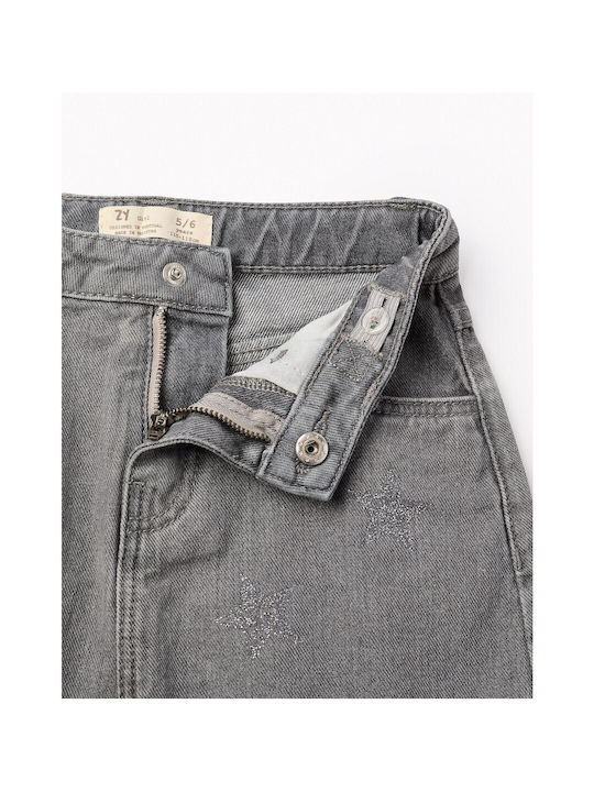 Kids' Denim Skirt Gray