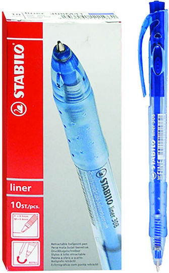 Stabilo Stabilo Pen Ballpoint 1mm Blue with Blue Ink