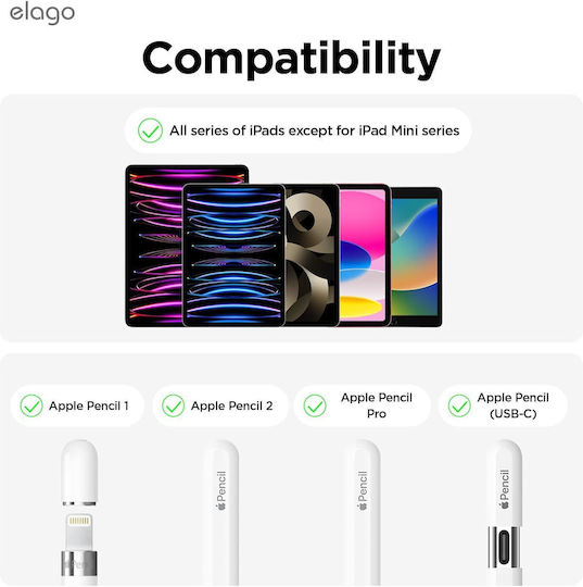 Elago Silicone Band Holder Apple Pencil Apple Pencil Pro Black