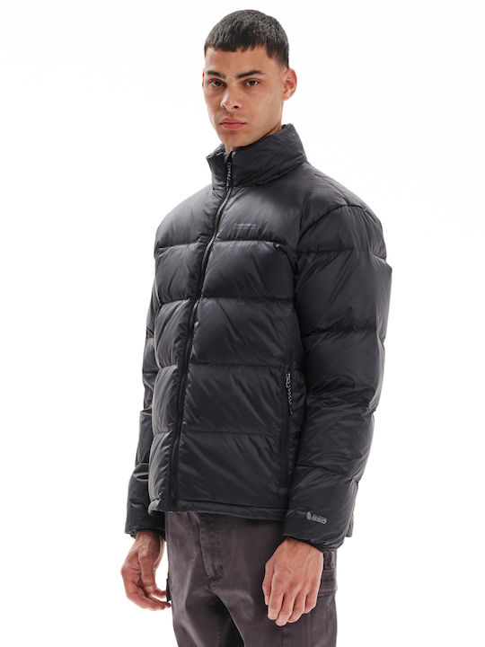 Emerson Herren Winter Jacke Puffer Wasserdicht und winddicht Schwarz