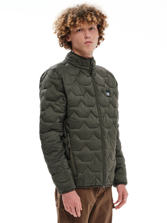 Emerson Herren Winter Jacke Puffer Wasserdicht und winddicht Grün