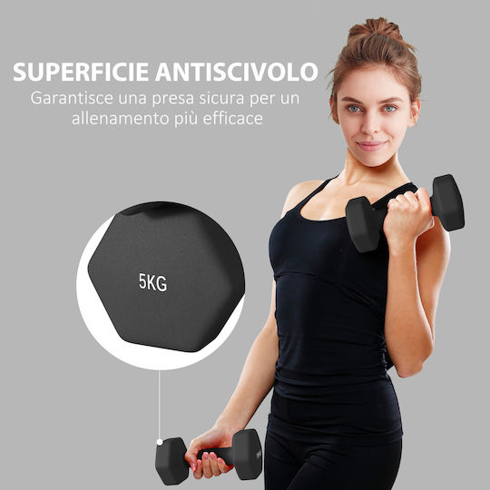 Sportnow Hexagon Dumbbell 1 x 5kg