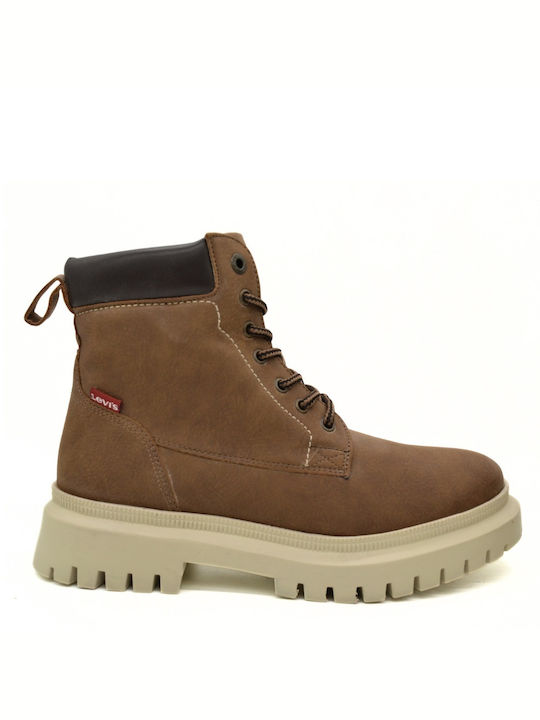 Levi's Leder Damen Knöchelstiefel Braun