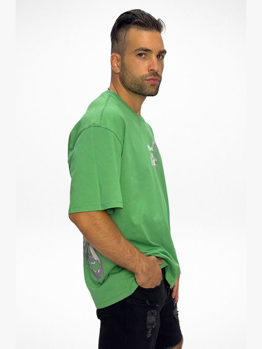 Al Franco Men's Short Sleeve T-shirt Green