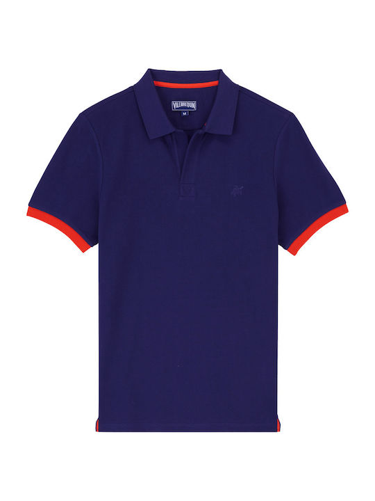 Vilebrequin Men's Short Sleeve Blouse Polo Purple